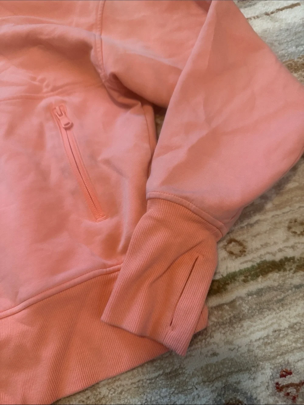 Old Navy 1/4 zip Coral Half Zip Sweatshirt Size Small